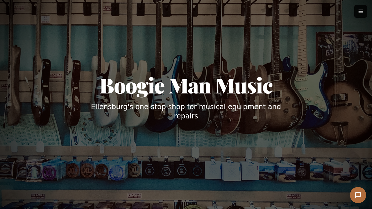 Boogie Man Music — website preview